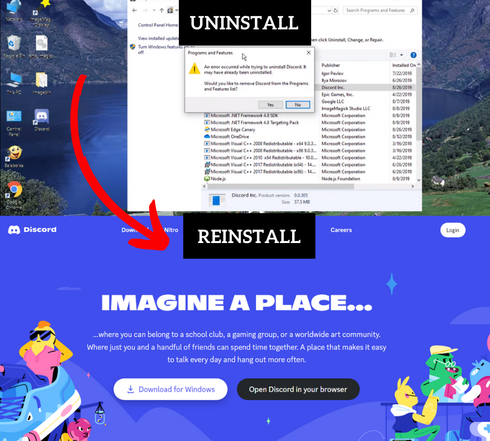 How To Reinstall Discord