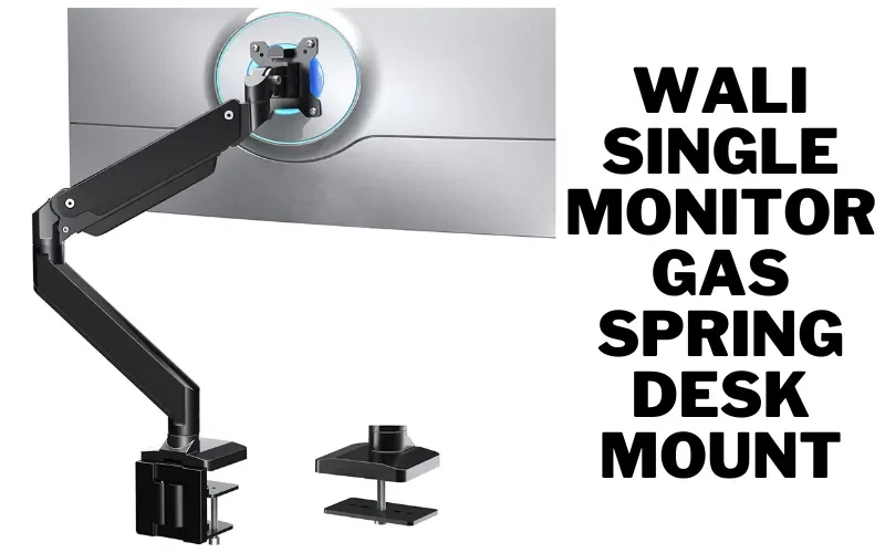 WALI Single Monitor Gas Spring Desk Mount