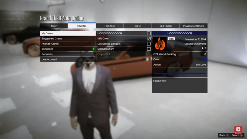 Crew Session in GTA 5