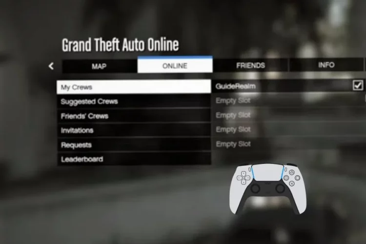 Crew in GTA 5 Online PS5